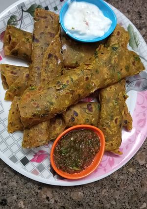 A picture of Multigrain Methi Masala Thepla.