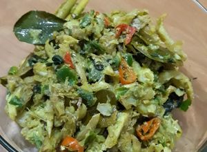 Foto resep Ikan Tunul/ Tongkol/ Tengiri Suwir Kemangi Rempah Ijo