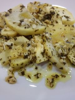 Una foto de Calabacín al horno con ajo y limón