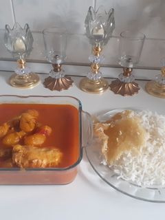 عکسی از دستور چلو خورشت آلوبخارا با مرغ
