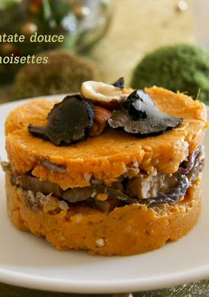Une photo de Parmentière de patate douce au tempeh et noisettes