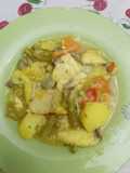 Cazón con patatas