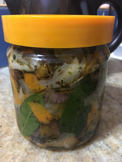 Una foto de Berenjenas en escabeche