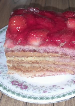 Una foto de Postre de frutilla