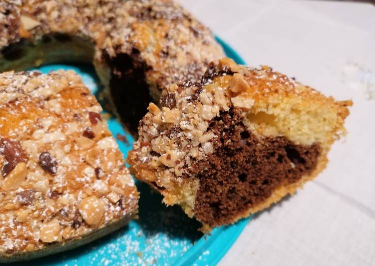 Ciambella bicolore🤩senza lattosio😉