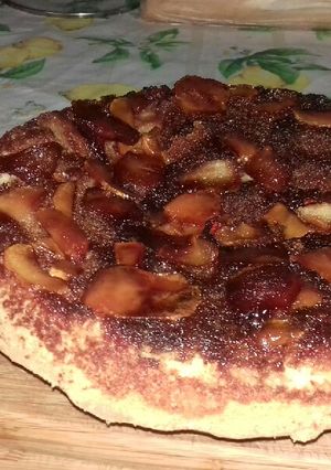 Una foto de Torta de manzana acaramelada
