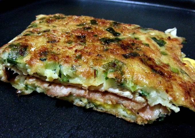 Easiest Way to Make Ultimate Leek pancake ～ Taiwanese flavor