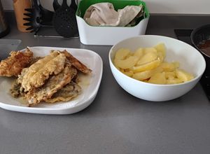 Una foto de Bacaladillas con patatas cocidas