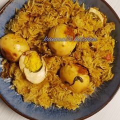 Cooker Egg biryani A picture of Cooker Egg biryani.