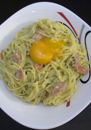 عکسی از دستور اسپاگتی کاربونارا به سبک من