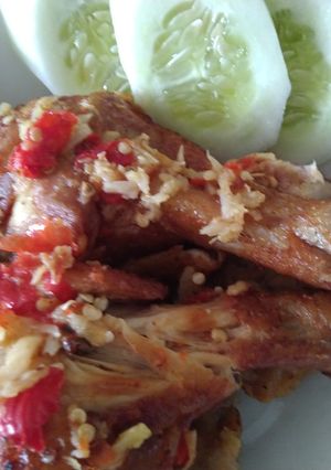 Foto resep Ayam geprek huhah
