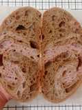 Coffee Taro Sourdough Bread
