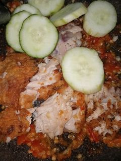 Foto resep Ayam geprek setan simple