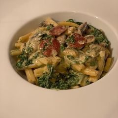 Chorizo and Spinach Creamy Pasta A picture of Chorizo and Spinach Creamy Pasta.