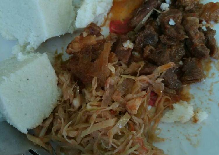 Everything You Wanted to Know About Ugali, cabbages and wet fried beef