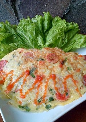 Foto resep OMELETTE NASI Sarapan/Bekal Anak