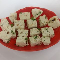 A picture of Spiced paneer/ cottage cheese (paneer with twist of Indian spices).