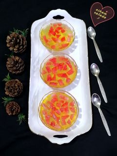 عکسی از دستور دسر ژله و هندوانه