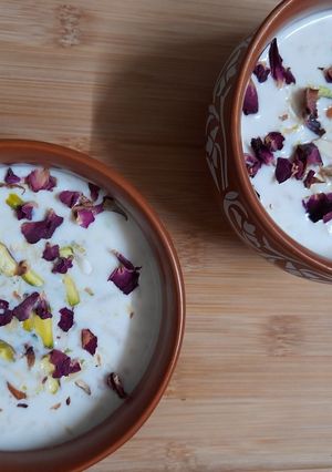A picture of Apple kheer.
