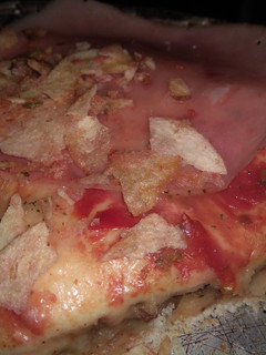 Una foto de Pizza rellena de picadillo carne
