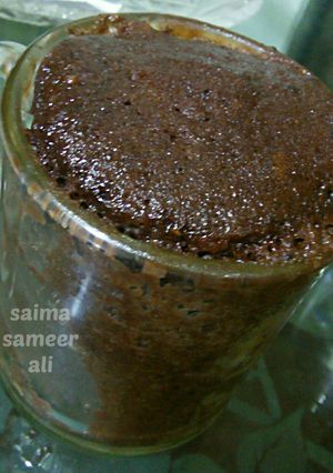 A picture of Microwave mug cake.