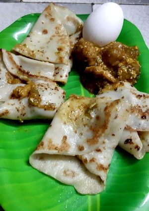 A picture of சிக்கன் பராத்தா கிரீப்ஸ்.
