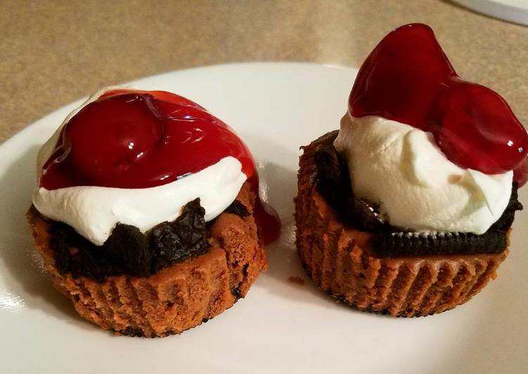 Recipe of Homemade Black Forest Cheesecake Cupcakes