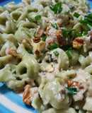Pastas con salsa de nueces