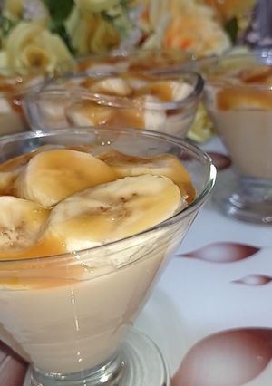 صورة لوصفة تحلية الكراميل بالموز