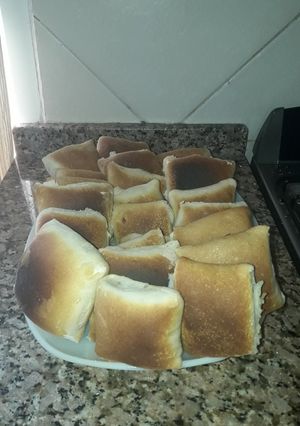 Una foto de Pirok de carne / soja granulada