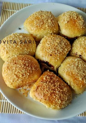 Foto resep Roti manis crumble cheese tanpa telur