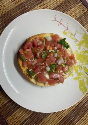 Una foto de Pebre sin Ají y tostadas