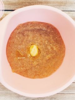 Foto resep MPASI Menu Lengkap Bubur Telur Daging 6 Mo+