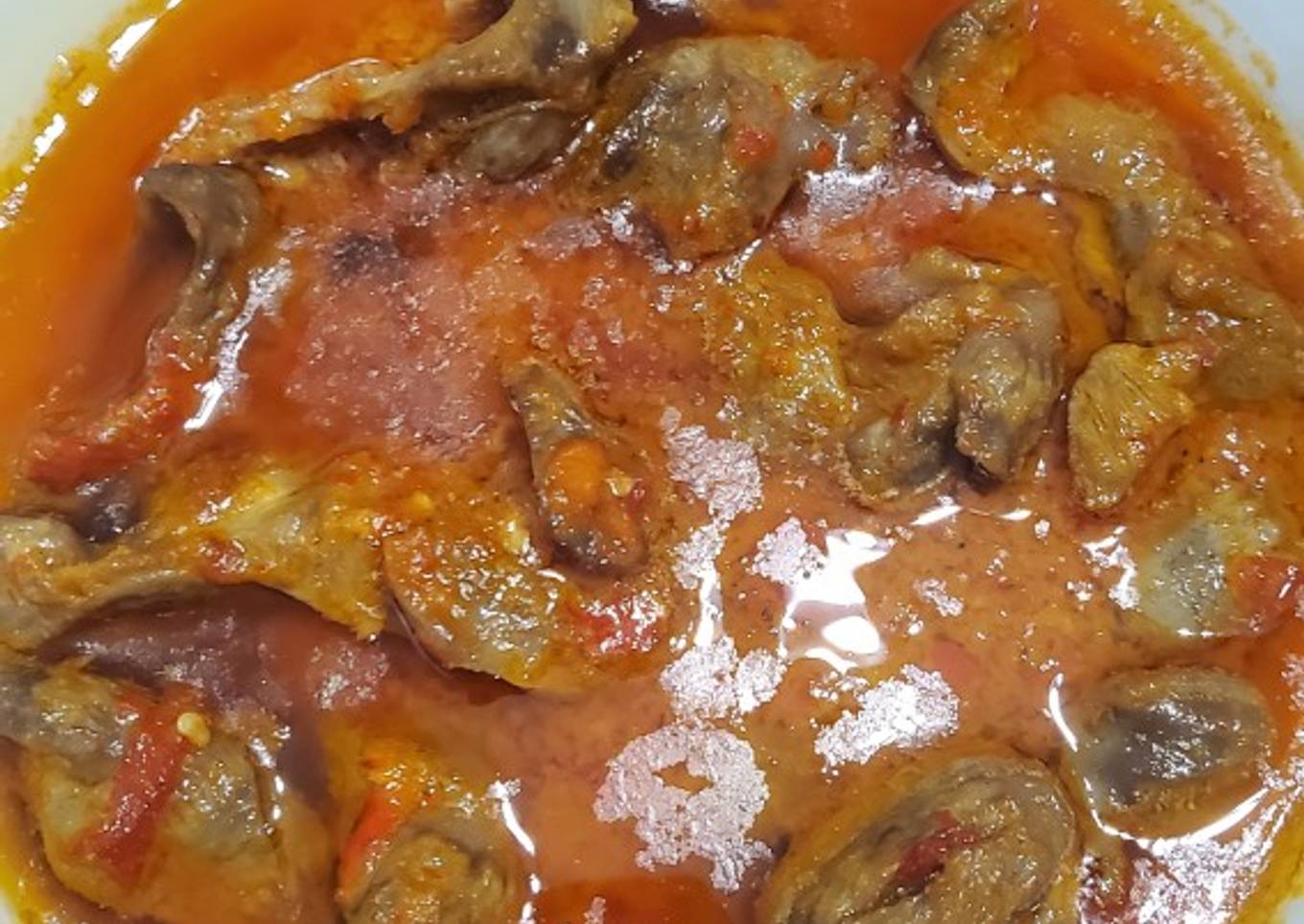 Sambel Goreng Ati/Ampela (bumbu sederhana)