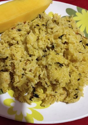 A picture of Methi pulao.