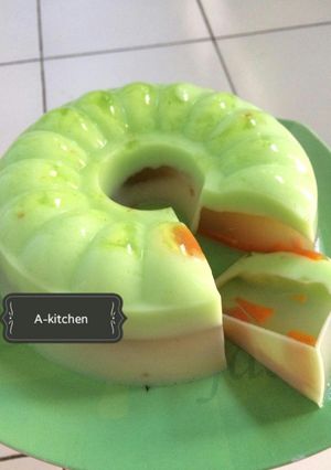 Foto resep Puding aquarium pepaya