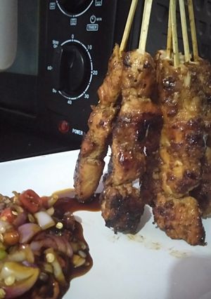 Foto resep Sate ayam marinasi Santan
