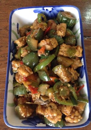 Foto resep Oseng tempe terong