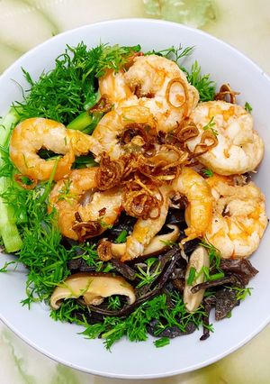 Hình của món Bún Tôm Hải Phòng Keto.