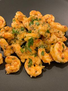 A picture of Shrimp with Cumin, Lime, and Ginger.