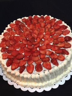 Una foto de Postre de frutillas