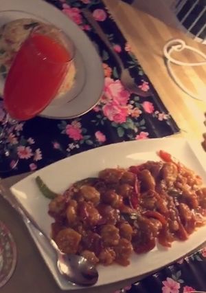 صورة لوصفة تبنياكي روبيان🐟👩🏻🍳