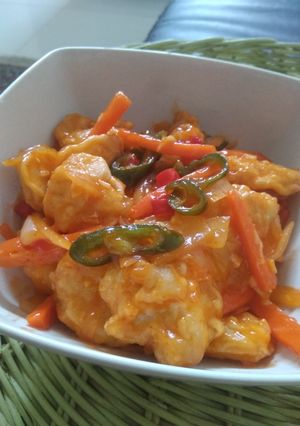 Foto resep Ayam Popcorn Asam Manis