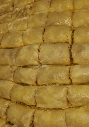 صورة لوصفة بقلاوة بالجوز