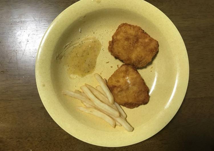Recipe of Ultimate Fish and chips with Toyohira honey
