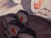 Una foto de sushi queso philadelphia