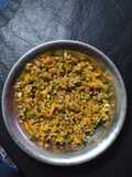 Ensalada de cebada con zanahoria, cebolla y morrón