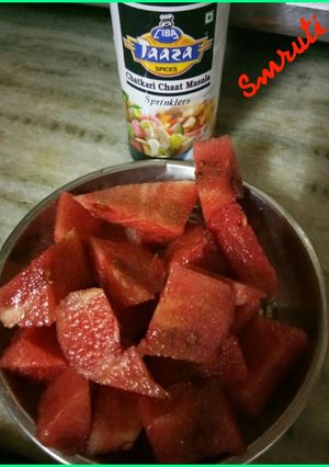 A picture of Watermelon salad .