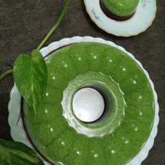 รูปของ Puding Lumut Lapis Coklat