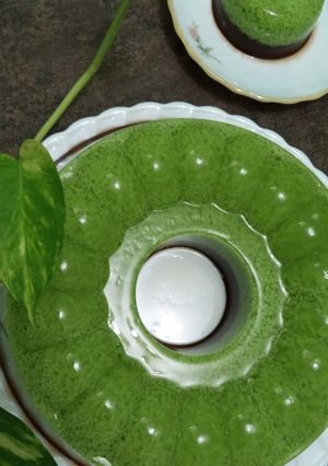 Foto resep Puding Lumut Lapis Coklat